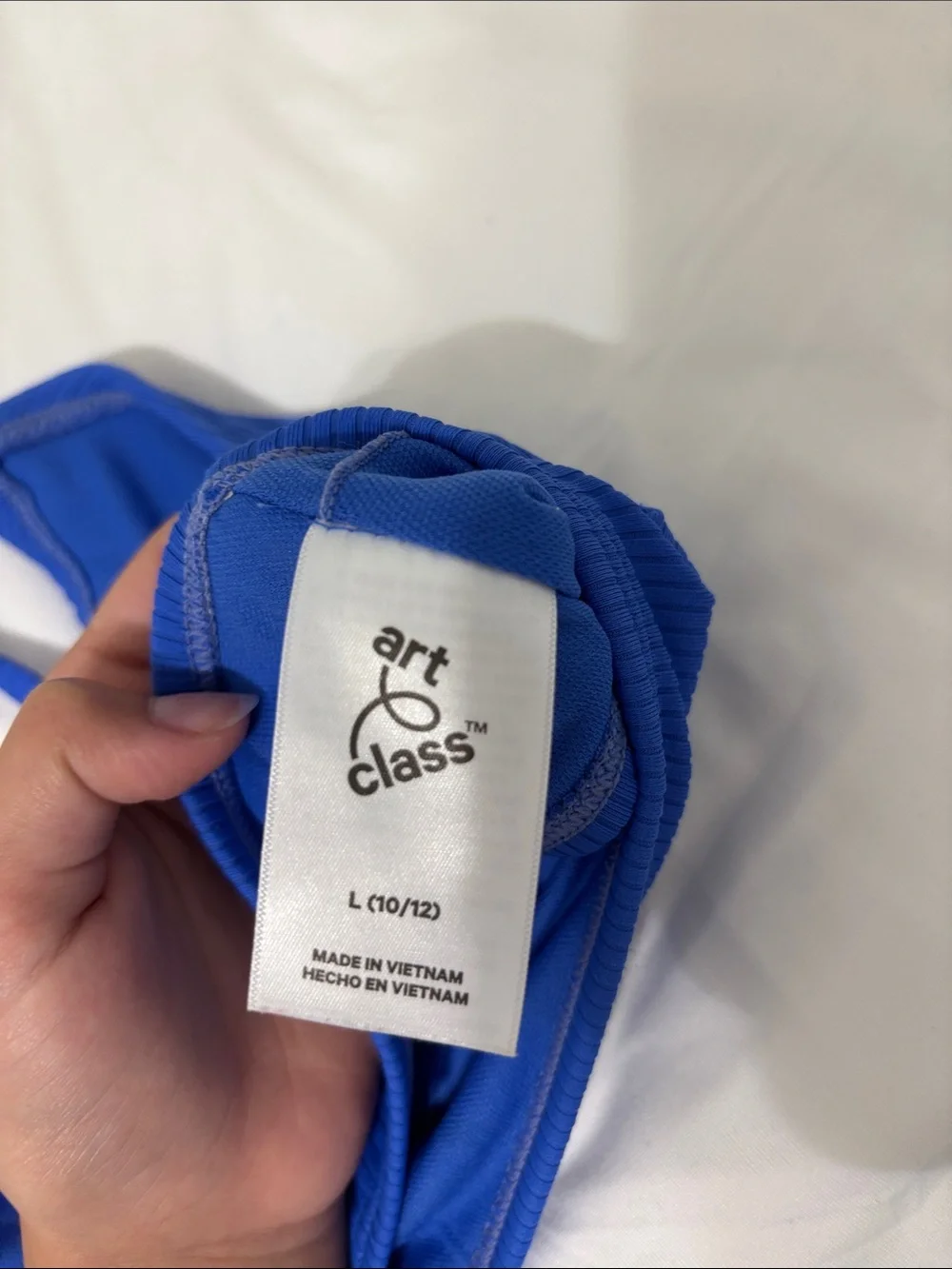 Target Girls Bright Blue Ribbed Two-Piece Swim Bikini